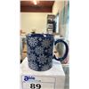 Image 2 : 16 OZ. SNOWFLAKE MUG, PAIR GLASS WINE STOPPERS & EPARE MILK FROTHER