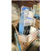 Image 1 : PALLET OF HOME GOODS - FOLDING TABLE, FOLDING CHAIRS, IRONING BOARD, MEMORY FOAM MATTRESS TOPPER,