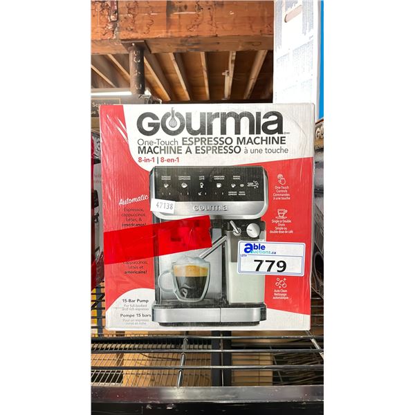 GOURMIA ONE-TOUCH 8-IN-1 ESPRESSO MACHINE
