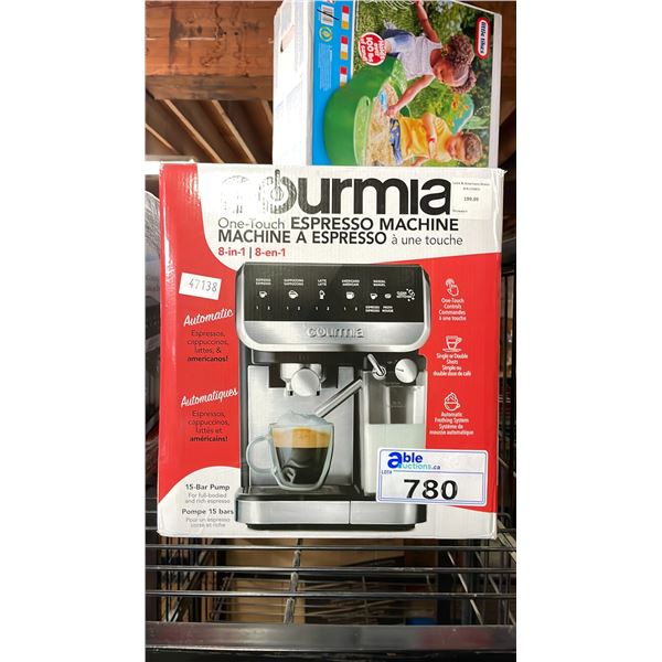 GOURMIA ONE-TOUCH 8-IN-1 ESPRESSO MACHINE
