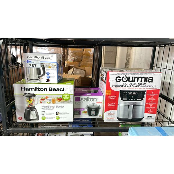 SMALL APPLIANCES INCLUDING - DIGITAL AIR FRYER, RICE COOKER, BLENDER, & KETTLE