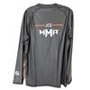 Image 2 : CHANDAIL À MANCHES LONGUES-HOMMES-NOIR 85% POLY-15% SPANDEX LOGO JKS / MMA GR 2XL