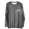 Image 1 : CHANDAIL À MANCHES LONGUES-HOMMES-NOIR 85% POLY-15% SPANDEX LOGO JKS / MMA GR XL