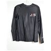 Image 1 : CHANDAIL À MANCHES LONGUES-HOMMES-NOIR 85% POLY-15% SPANDEX LOGO JKS / MMA GR M