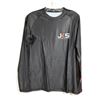 Image 1 : CHANDAIL À MANCHES LONGUES-HOMMES-NOIR 85% POLY-15% SPANDEX LOGO JKS / MMA GR M