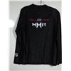 Image 2 : CHANDAIL À MANCHES LONGUES-HOMMES-NOIR 85% POLY-15% SPANDEX LOGO JKS / MMA GR M