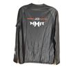 Image 2 : CHANDAIL À MANCHES LONGUES-HOMMES-NOIR 85% POLY-15% SPANDEX LOGO JKS / MMA GR M