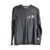 Image 1 : CHANDAIL À MANCHES LONGUES-HOMMES-NOIR 85% POLY-15% SPANDEX LOGO JKS / MMA GR S