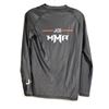 Image 2 : CHANDAIL À MANCHES LONGUES-HOMMES-NOIR 85% POLY-15% SPANDEX LOGO JKS / MMA GR S