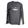 Image 2 : CHANDAIL À MANCHES LONGUES-HOMMES-NOIR 85% POLY-15% SPANDEX LOGO JKS / MMA GR S