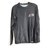 Image 1 : CHANDAIL À MANCHES LONGUES-FEMMES-NOIR 85% POLY-15% SPANDEX LOGO JKS / MMA GR L