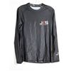 Image 1 : CHANDAIL À MANCHES LONGUES-FEMMES-NOIR 85% POLY-15% SPANDEX LOGO JKS / MMA GR L