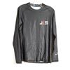 Image 1 : CHANDAIL À MANCHES LONGUES-FEMMES-NOIR 85% POLY-15% SPANDEX LOGO JKS / MMA GR L