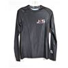 Image 1 : CHANDAIL À MANCHES LONGUES-FEMMES-NOIR 85% POLY-15% SPANDEX LOGO JKS / MMA GR M