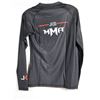 Image 2 : CHANDAIL À MANCHES LONGUES-FEMMES-NOIR 85% POLY-15% SPANDEX LOGO JKS / MMA GR M