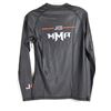 Image 2 : CHANDAIL À MANCHES LONGUES-FEMMES-NOIR 85% POLY-15% SPANDEX LOGO JKS / MMA GR M