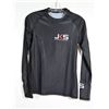 Image 1 : CHANDAIL À MANCHES LONGUES-FEMMES-NOIR 85% POLY-15% SPANDEX LOGO JKS / MMA GR S