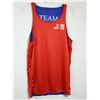 Image 1 : DÉBARDEUR RÉVERSIBLE (BLEU/ROUGE) LOGO "TEAM JKS" GR 14-M 1-S