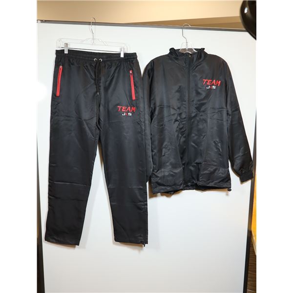 ENS. DE VÊTEMENTS SPORTS NOIR LOGO JKS/TEAM JKS GR L