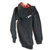 Image 2 : CHANDAIL KANGOUROU (JR HOODIE) DENSE JERSEY POUR ENFANTS LOGO JKS/TEAM MMA NOIR/ROUGE GR YM