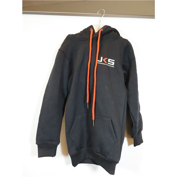 CHANDAIL KANGOUROU (JR HOODIE) DENSE JERSEY POUR ENFANTS LOGO JKS/TEAM MMA NOIR/ROUGE GR YM