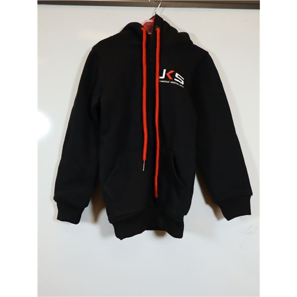 CHANDAIL KANGOUROU (JR HOODIE) DENSE JERSEY POUR ENFANTS LOGO JKS/TEAM MMA NOIR/ROUGE GR YS