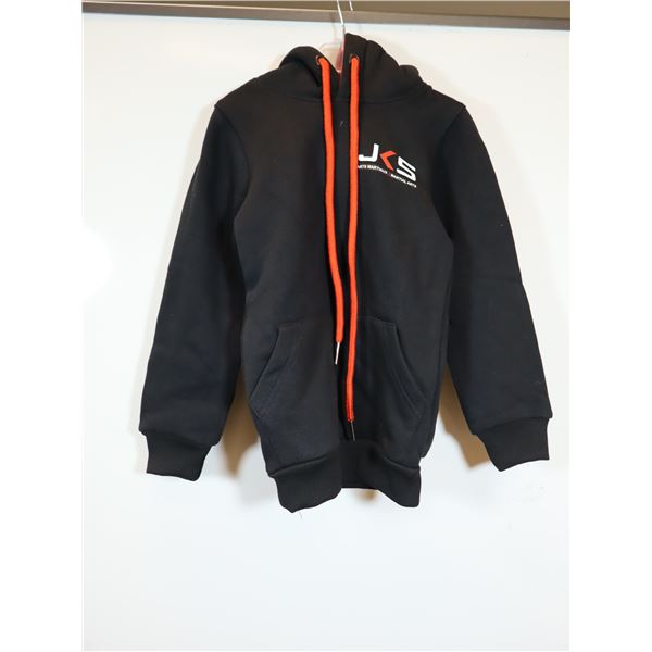 CHANDAIL KANGOUROU (JR HOODIE) DENSE JERSEY POUR ENFANTS LOGO JKS/TEAM MMA NOIR/ROUGE GR YS