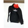 Image 2 : CHANDAIL KANGOUROU (JR HOODIE) DENSE JERSEY POUR ENFANTS LOGO JKS/TEAM MMA NOIR/ROUGE GR YXS