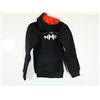 Image 2 : CHANDAIL KANGOUROU (JR HOODIE) DENSE JERSEY POUR ENFANTS LOGO JKS/TEAM MMA NOIR/ROUGE GR YXS