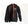 Image 1 : CHANDAIL KANGOUROU (JR HOODIE) DENSE JERSEY POUR ENFANTS LOGO JKS/TEAM MMA NOIR/ROUGE GR YXXS