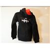 Image 2 : CHANDAIL KANGOUROU (JR HOODIE) DENSE JERSEY POUR ENFANTS LOGO JKS/TEAM MMA NOIR/ROUGE GR YXXS