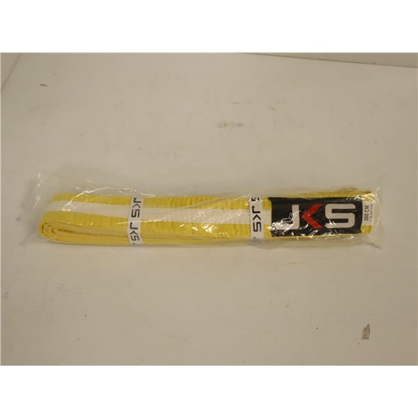 CEINTURE (KARATE GOJU IOGKF) LOGO JKS JAUNE JR GR 240CM