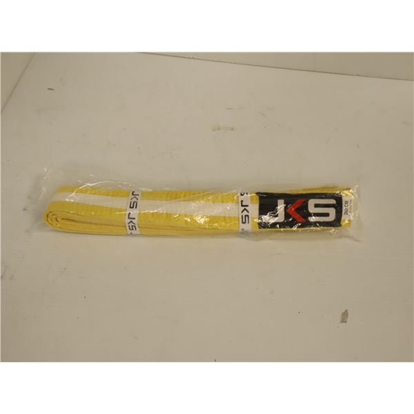 CEINTURE (KARATE GOJU IOGKF) LOGO JKS JAUNE JR GR 240CM