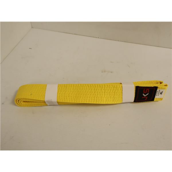 CEINTURE (KARATE GOJU IOGKF) LOGO JKS JAUNE SR GR XL