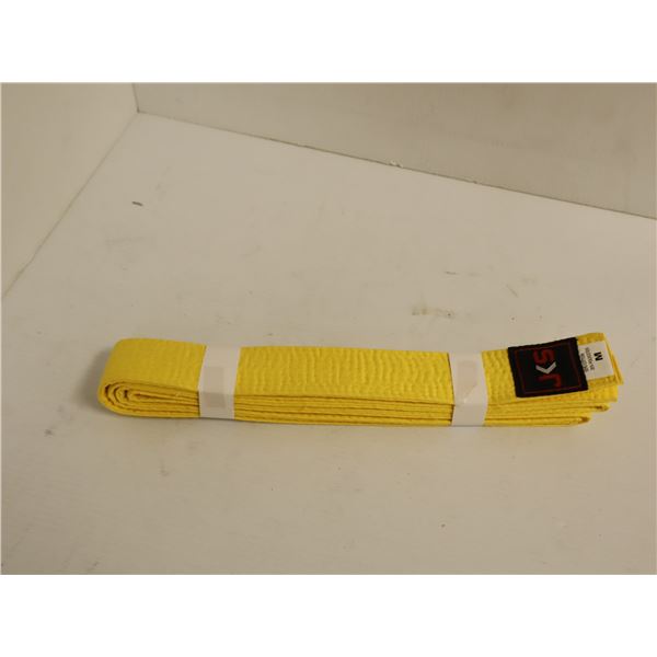 CEINTURE (KARATE GOJU IOGKF) LOGO JKS JAUNE SR GR M