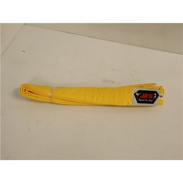 CEINTURE (KARATE GOJU IOGKF) LOGO JKS JAUNE SR GR S