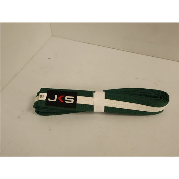CEINTURE (KARATE GOJU IOGKF) LOGO JKS VERT JR GR 220