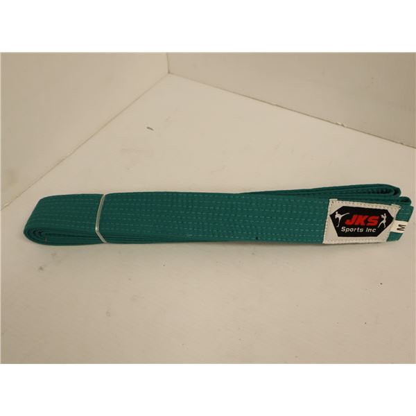 CEINTURE (KARATE GOJU IOGKF) LOGO JKS VERT SR GR M