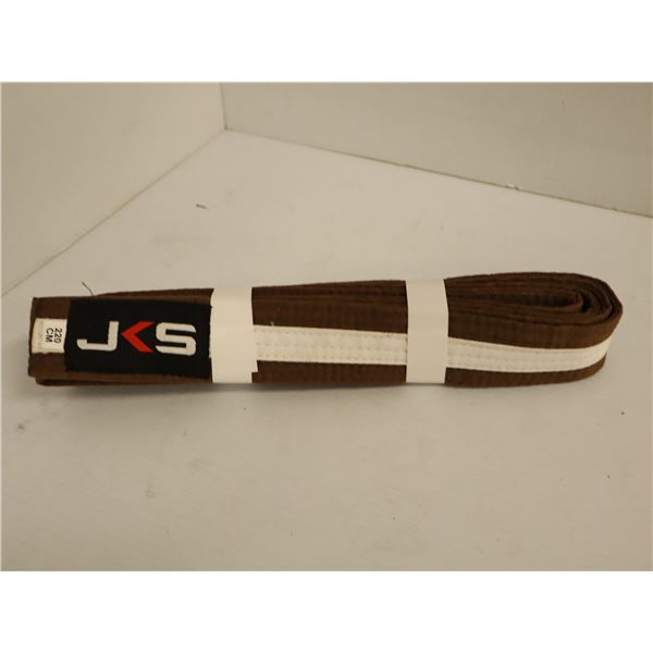 CEINTURE (KARATE GOJU IOGKF) LOGO JKS BRUN JR GR 220CM