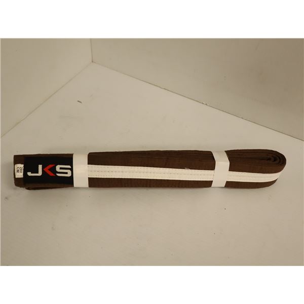 CEINTURE (KARATE GOJU IOGKF) LOGO JKS BRUN JR GR 280CM
