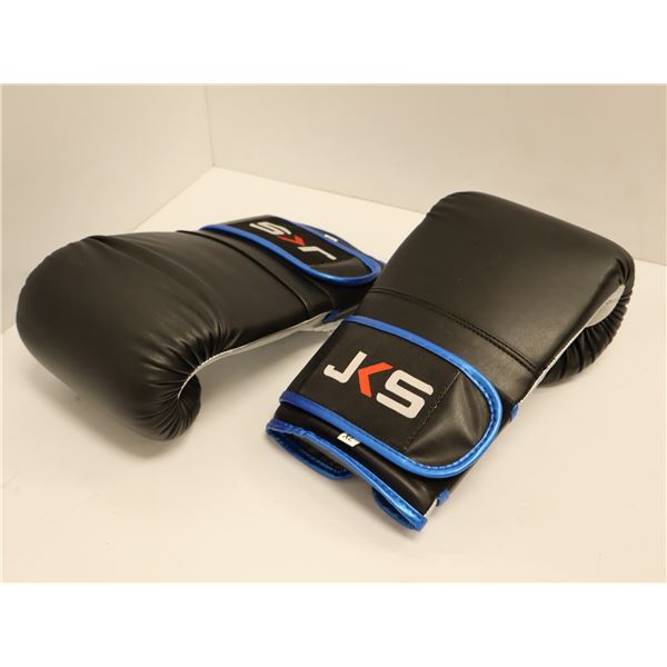 PAIRE DE GANTS DE SPARRINGLOGO JKS NOIR/ARGENT/BLEU GR XL *NEUF*