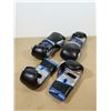Image 2 : LOT: 3 PAIRE DE GANTS DE BOXE LOGO JKS NOIR/ARGENT/BLEU GR: ASST