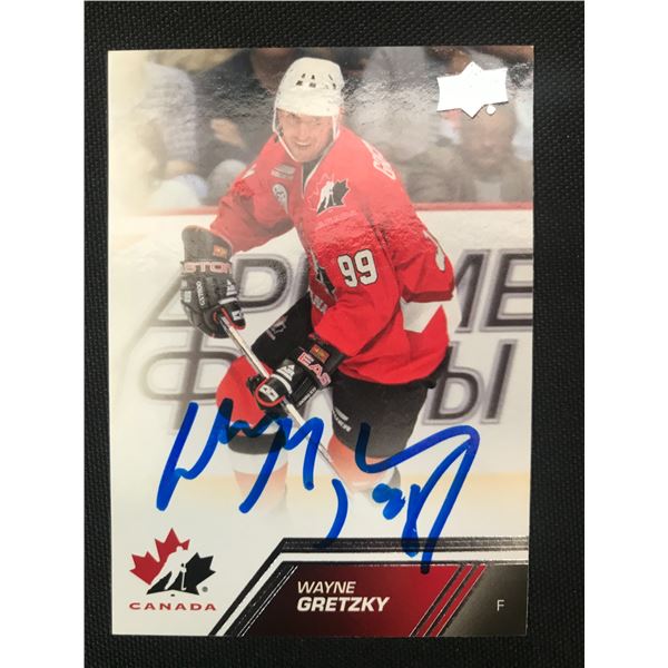 wayne gretzky signed trading card