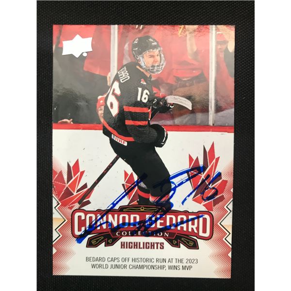 CONNOR BEDARD SIGNED TRADING CARD