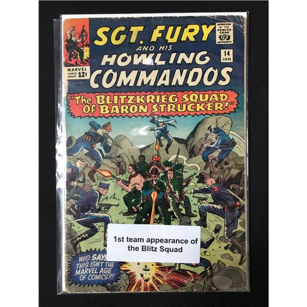 MARVEL COMICS NO.14 SGT. FURY AND HIS HOWLING COMMANDOS