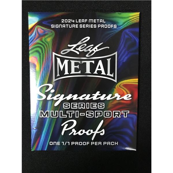 2024 Leaf Metal Signature Series Multisport 1/1 Proofs Mystery pack