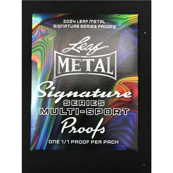 2024 Leaf Metal Signature Series Multisport 1/1 Proofs Mystery pack