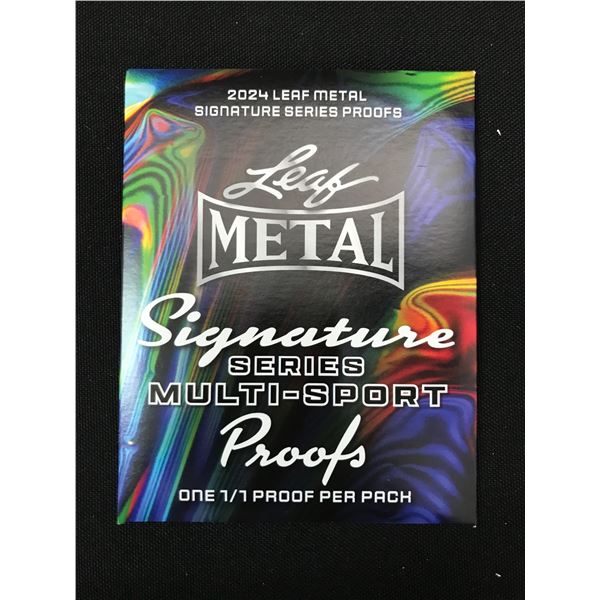 2024 Leaf Metal Signature Series Multisport 1/1 Proofs Mystery pack