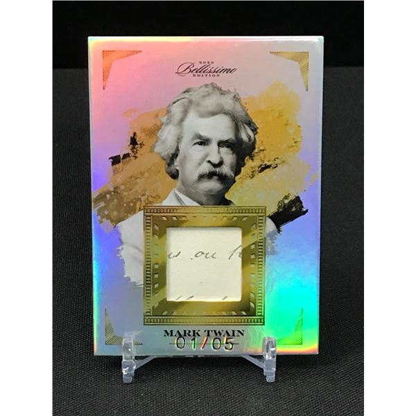 MARK TWAIN KEEPSAKE EDITION TRADING CARD WITH ORIGINAL WORDS 01/05