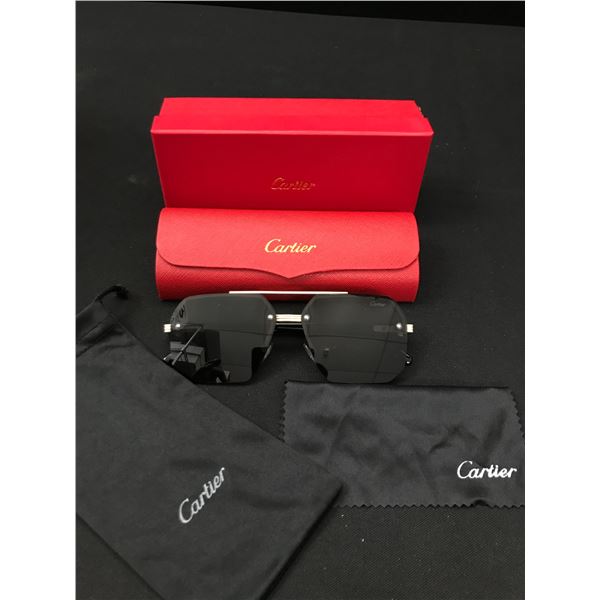 BNIB CARTIER SUNGLASSES WITH BOX AND ACCESSORIES